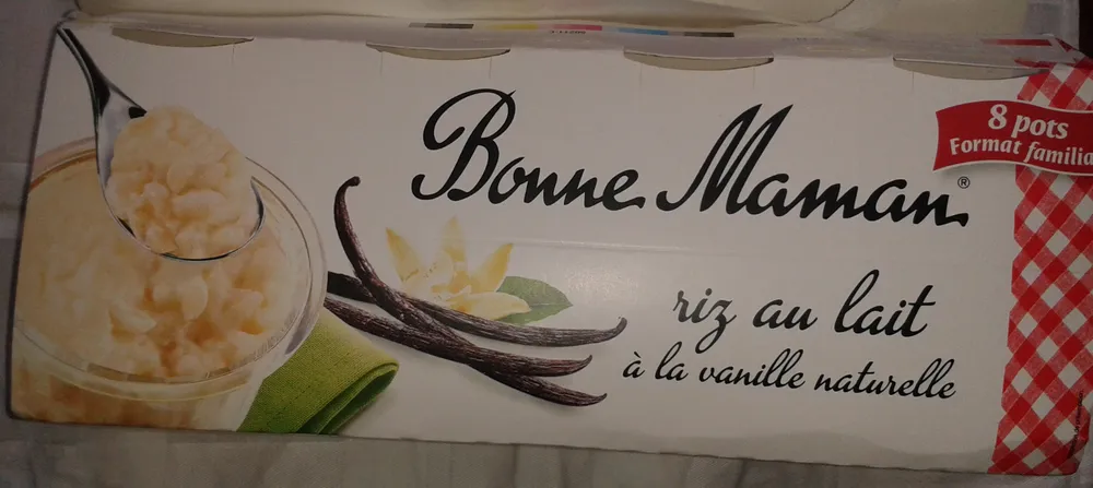 Riz au lait à la vanille naturelle