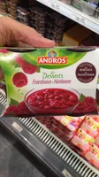 Les desserts framboise avec morceaux