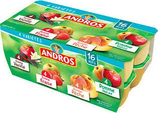 Compote Vanille-Fraise-Pêche-Pomme