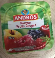 Compote pomme fruit rouge