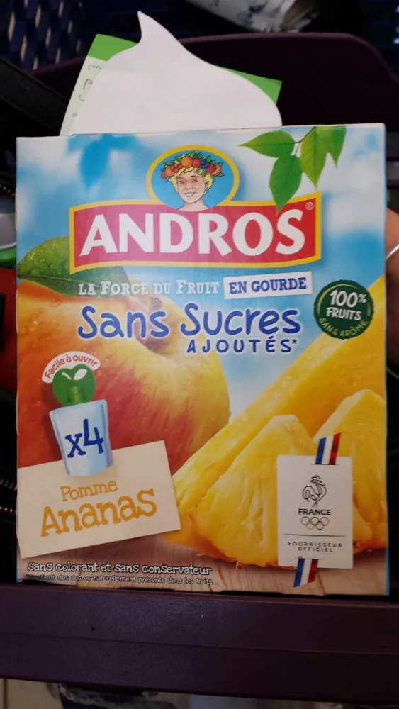 Pommes ananas en gourde sans sucres ajoutés