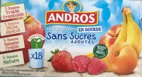 Compotes en gourde aux fruits sans sucres ajoutés