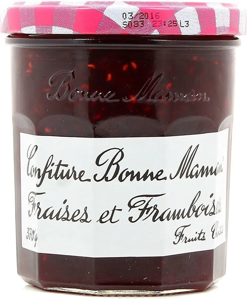 Confiture fraises et framboises