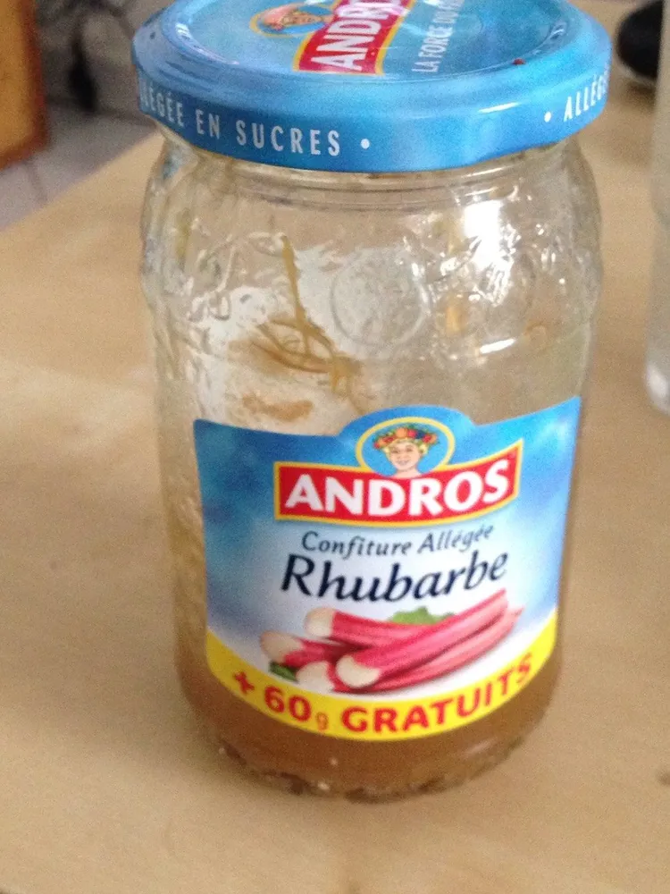 Confiture allegée rhubarbe