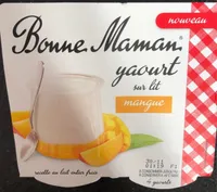 Yaourt sur lit mangue