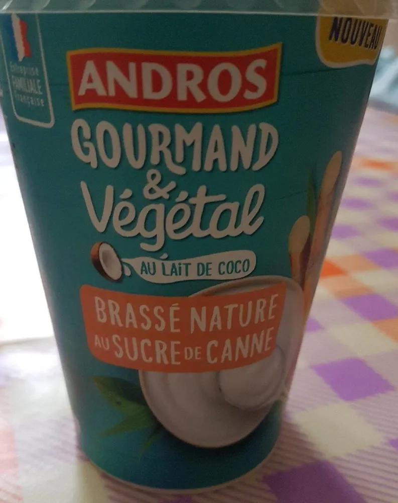 Gourmand & Végétal au lait de coco Brassé Nature  au sucre de canne