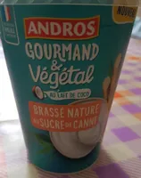 Gourmand & Végétal au lait de coco Brassé Nature  au sucre de canne
