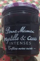 Confiture myrtille et cassis intenses