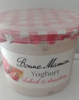 Bonne Maman Yoghurt Rubarb and Strawberry