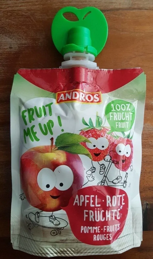 Compote sachet pomme-fruits rouges