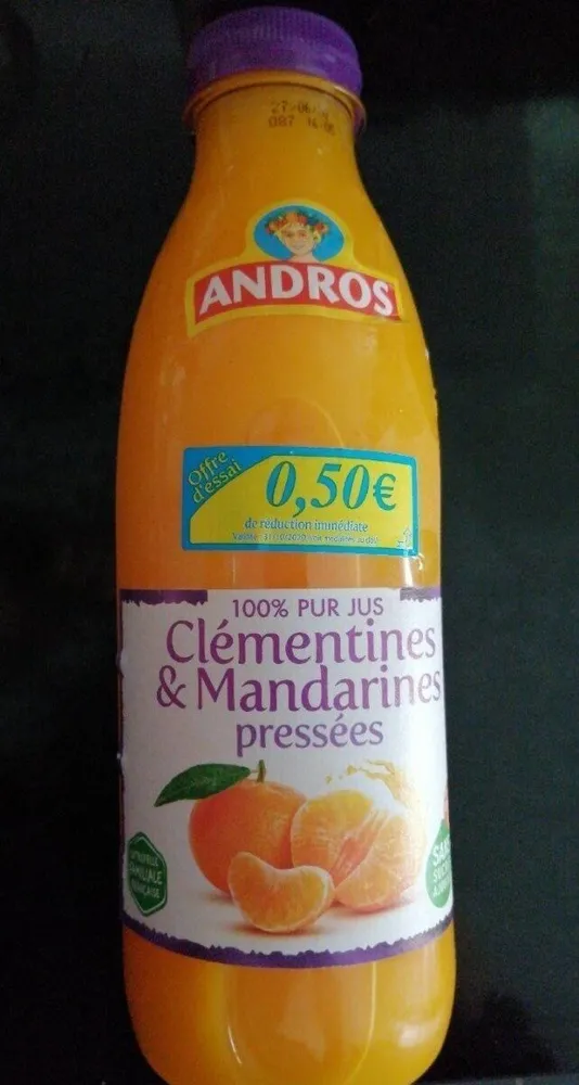 Pur jus clémentine & mandarine pressées