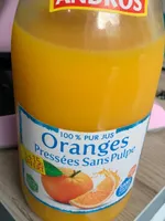 Jus d'orange sans pulpes
