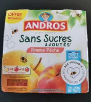 Andros pomme pêche sans sucre ajouté