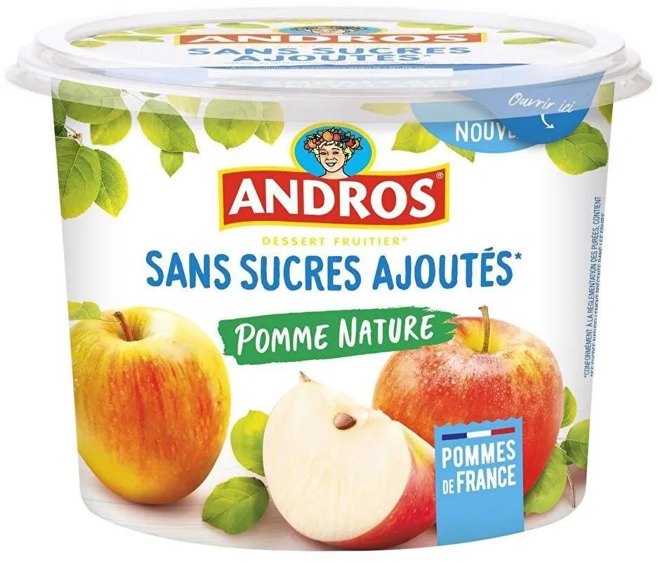 Dessert fruitier sans sucres ajoutés pomme nature