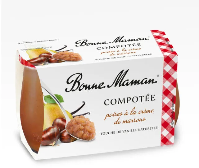Compotée poire à la crème de marron