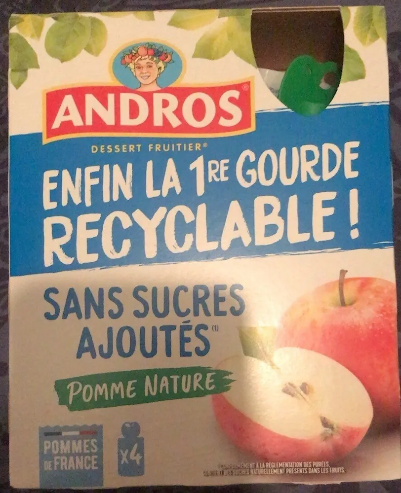 Compote pomme nature Andros SSA