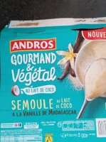 Semoule au lait de coco à la vanille de Madagascar