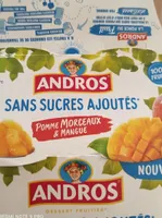 Pomme morceaux et mangue