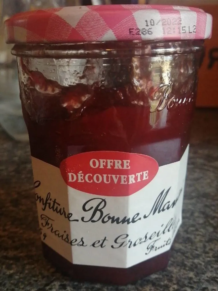 Confiture fraises et groseilles