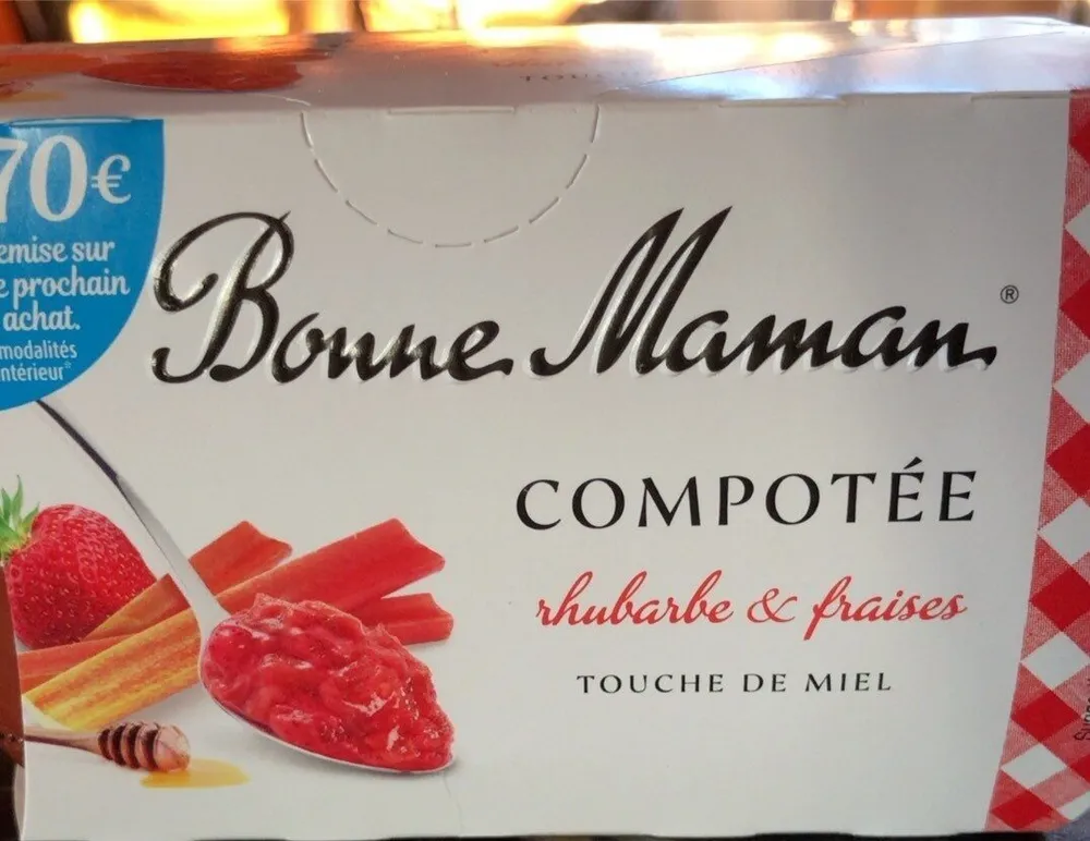 Compotée rhubarbe & fraisesTouche de Miel