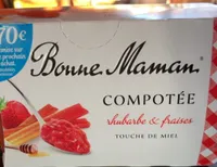 Compotée rhubarbe & fraisesTouche de Miel