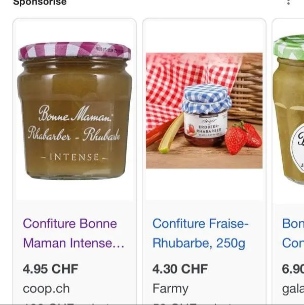 Bonne Maman Intense - rhubarbe