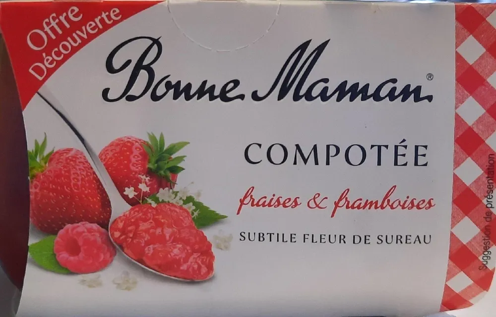 Compotée fraises & framboises