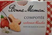 Compotée nectarines blanches