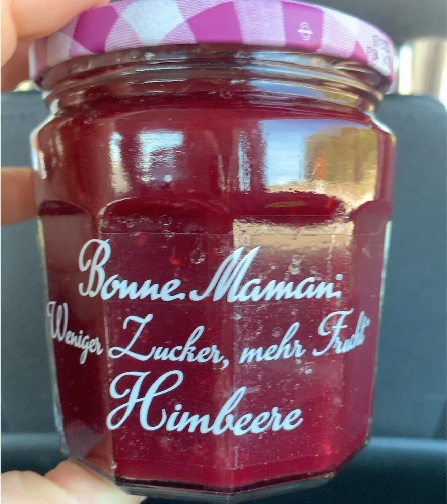 Weniger zucker, mehr frucht himbeere
