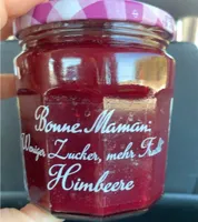 Weniger zucker, mehr frucht himbeere