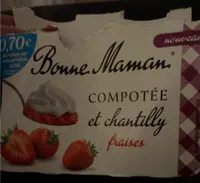 Compotée et chantilly fraise🍓