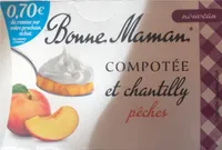 Compotée et chantilly pêches