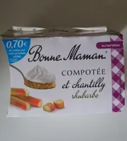 Compotée chantilly et rhubarbe