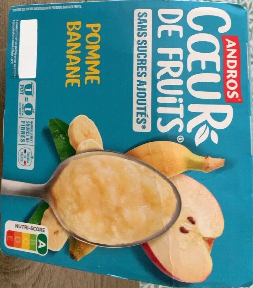 CŒUR DE FRUITS SANS SUCRES AJOUTÉS* POMME BANANE