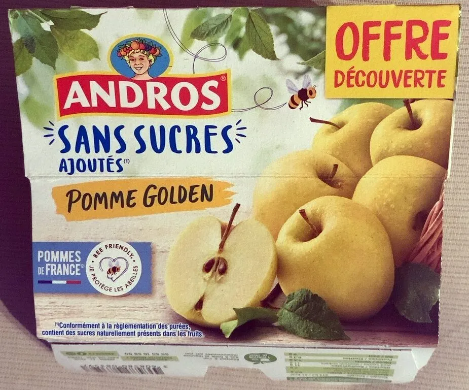 Compote Pomme golden Sans sucres ajoutés