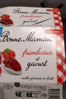 Framboises et yaourt au lait entier frais