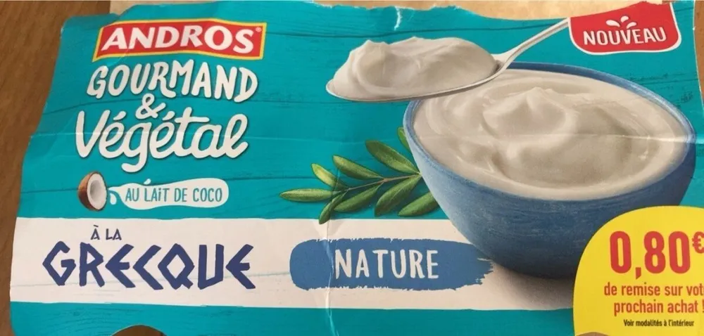 Gourmand & Végétal à la grecque nature