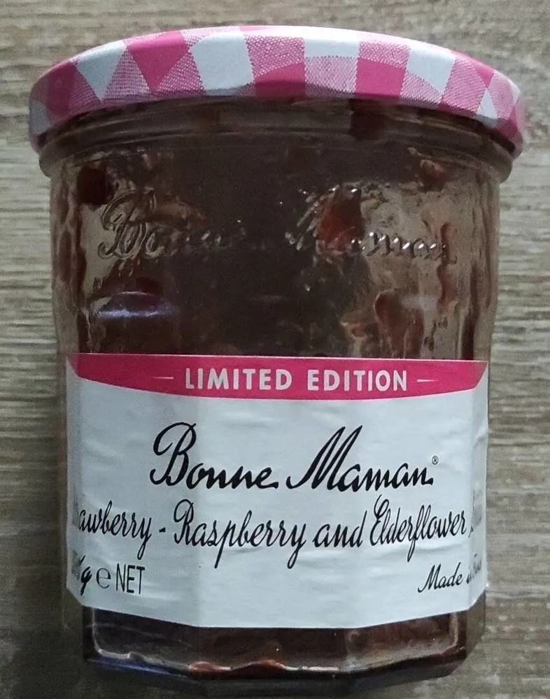 Confiture Fraise, Framboise et Elderflower