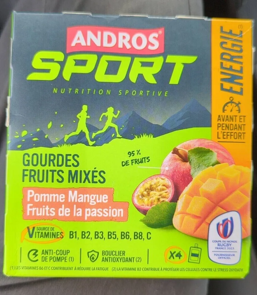 Gourdes fruit mixé Pommes Mangue