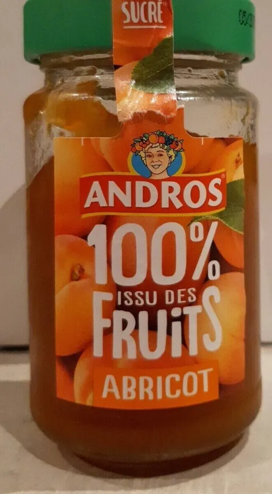 Confiture extra d'abricot 100% issu des fruits