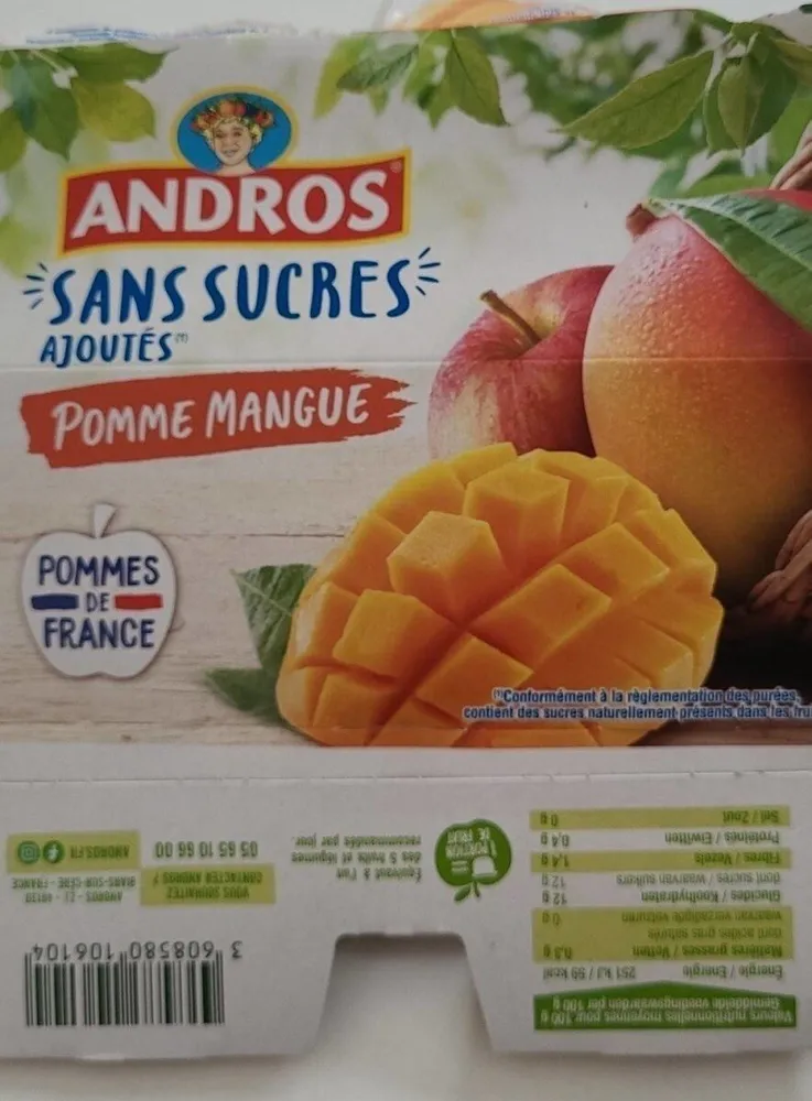 Compote de France Pomme Mangue