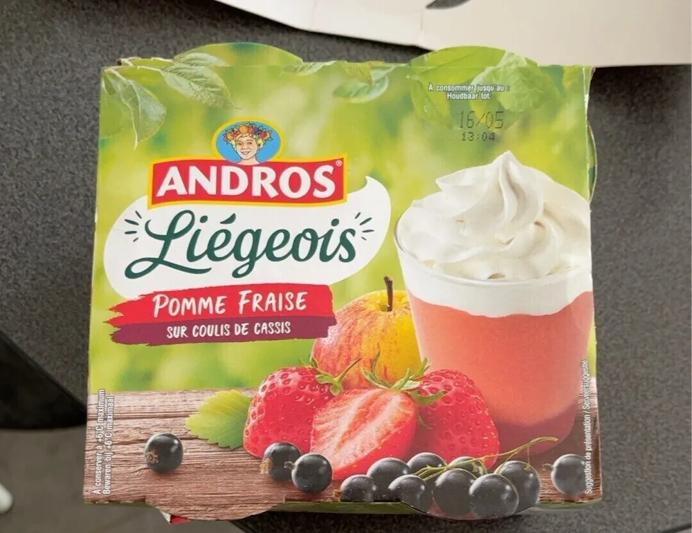 Liégeois pomme fraise