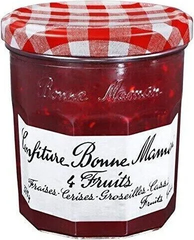Confiture Fraises Cerises Groseilles Cassis