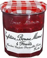 Confiture Fraises Cerises Groseilles Cassis