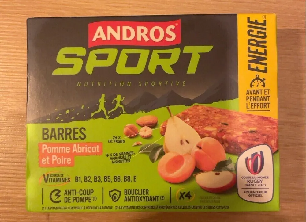 Barres pomme Abricot et poire