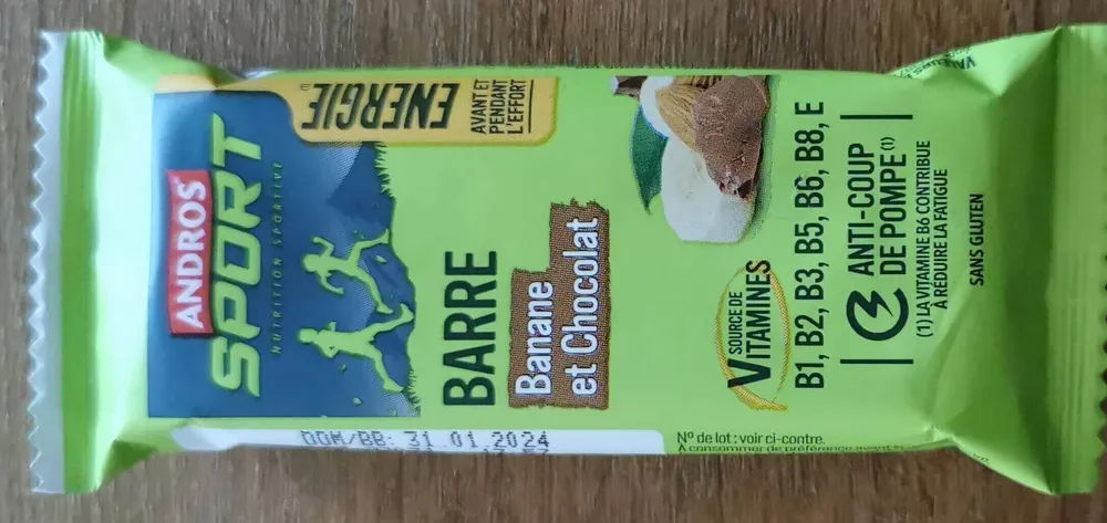 Barre Banane et chocolat