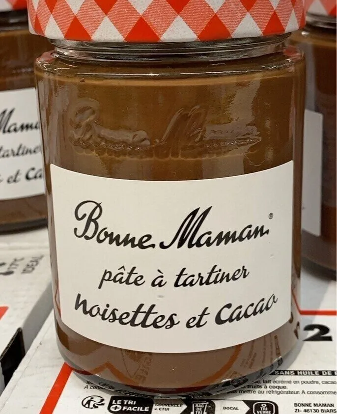 Pâte à tartiner noisettes et cacao