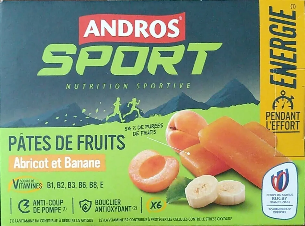 Pâtes de fruits abricot et banane