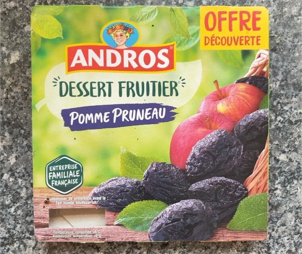 dessert fruitier pomme pruneau
