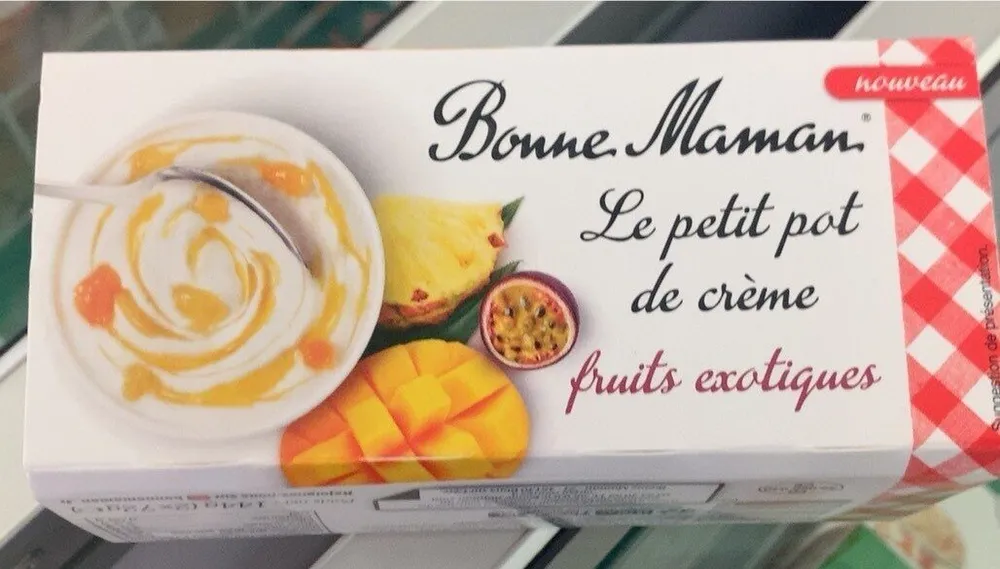 Le petit pot de creme fruits exotiques